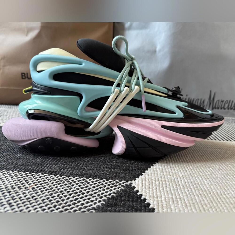 Unicorn sneakers in two-tone neoprene and leather